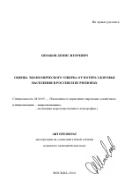 Оценка экономического ущерба от потерь здоровья населения в России и ее регионах - тема автореферата по экономике, скачайте бесплатно автореферат диссертации в экономической библиотеке