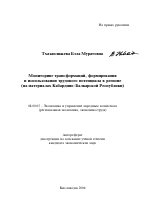 Мониторинг трансформаций, формирования и использования трудового потенциала в регионе - тема автореферата по экономике, скачайте бесплатно автореферат диссертации в экономической библиотеке