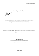 Экономические проблемы устойчивого развития предприятий нефтяного комплекса - тема автореферата по экономике, скачайте бесплатно автореферат диссертации в экономической библиотеке