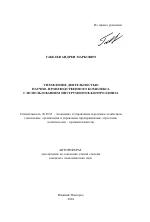 Управление деятельностью научно-производственного комплекса с использованием инструментов контроллинга - тема автореферата по экономике, скачайте бесплатно автореферат диссертации в экономической библиотеке