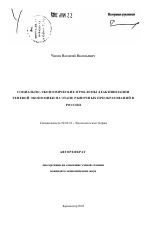 Социально-экономические проблемы деактивизации теневой экономики на этапе рыночных преобразований в России - тема автореферата по экономике, скачайте бесплатно автореферат диссертации в экономической библиотеке