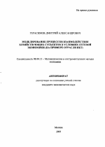 Моделирование процессов взаимодействия хозяйствующих субъектов в условиях сетевой экономики - тема автореферата по экономике, скачайте бесплатно автореферат диссертации в экономической библиотеке