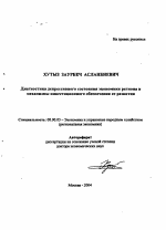 Диагностика депрессивного состояния экономики региона и механизмы инвестиционного обеспечения ее развития - тема автореферата по экономике, скачайте бесплатно автореферат диссертации в экономической библиотеке