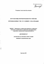 Перспективы формирования российских промышленных ТНК в условиях глобализации - тема автореферата по экономике, скачайте бесплатно автореферат диссертации в экономической библиотеке