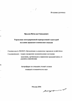 Управление интегрированной корпоративной структурой на основе процессно-стоимостного подхода - тема автореферата по экономике, скачайте бесплатно автореферат диссертации в экономической библиотеке