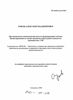 Организационно-экономические аспекты формирования системы бюджетирования на основе процессно-структурного подхода на предприятиях ТЭК - тема автореферата по экономике, скачайте бесплатно автореферат диссертации в экономической библиотеке
