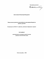 Комплексное развитие казначейского исполнения бюджетов разных уровней - тема автореферата по экономике, скачайте бесплатно автореферат диссертации в экономической библиотеке