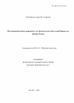 Моделирование рынка природного газа Центральной и Восточной Европы - тема автореферата по экономике, скачайте бесплатно автореферат диссертации в экономической библиотеке