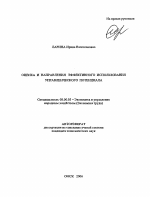 Оценка и направления эффективного использования управленческого потенциала - тема автореферата по экономике, скачайте бесплатно автореферат диссертации в экономической библиотеке