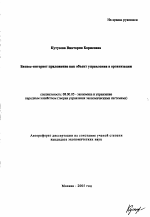 Бизнес-интернет приложение как объект управления в организации - тема автореферата по экономике, скачайте бесплатно автореферат диссертации в экономической библиотеке