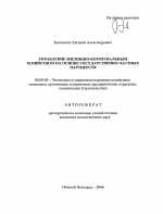 Управление жилищно-коммунальным хозяйством на основе государственно-частных партнерств - тема автореферата по экономике, скачайте бесплатно автореферат диссертации в экономической библиотеке