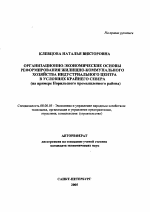 Организационно-экономические основы реформирования жилищно-коммунального хозяйства индустриального центра в условиях Крайнего Севера - тема автореферата по экономике, скачайте бесплатно автореферат диссертации в экономической библиотеке