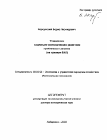 Управление социально-экономическим развитием проблемного региона - тема автореферата по экономике, скачайте бесплатно автореферат диссертации в экономической библиотеке