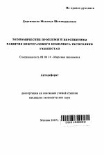 Экономические проблемы и перспективы развития нефтегазового комплекса Республики Узбекистан - тема автореферата по экономике, скачайте бесплатно автореферат диссертации в экономической библиотеке