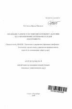 Управление развитием гостиничного комплекса на основе сбалансированной системы показателей эффективности - тема автореферата по экономике, скачайте бесплатно автореферат диссертации в экономической библиотеке