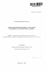 Проектно-ориентированное управление созданием стратегического альянса - тема автореферата по экономике, скачайте бесплатно автореферат диссертации в экономической библиотеке