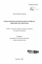 Риски развития макрорегионального хозяйства - тема автореферата по экономике, скачайте бесплатно автореферат диссертации в экономической библиотеке