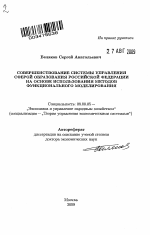 Совершенствование системы управления сферой образования Российской Федерации на основе использования методов функционального моделирования - тема автореферата по экономике, скачайте бесплатно автореферат диссертации в экономической библиотеке