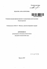 Совершенствование финансирования государственных вузов на основе бюджетирования - тема автореферата по экономике, скачайте бесплатно автореферат диссертации в экономической библиотеке