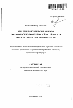 Теоретико-методические аспекты организационно-экономической устойчивости инфраструктуры рынка бытовых услуг - тема автореферата по экономике, скачайте бесплатно автореферат диссертации в экономической библиотеке