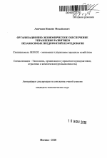 Организационно-экономическое обеспечение управления развитием независимых предприятий нефтедобычи - тема автореферата по экономике, скачайте бесплатно автореферат диссертации в экономической библиотеке
