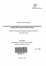 Развитие организационно-экономических механизмов содействия занятости инвалидов - тема автореферата по экономике, скачайте бесплатно автореферат диссертации в экономической библиотеке