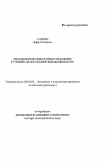 Методологические основы управления грузовым транспортным комплексом - тема автореферата по экономике, скачайте бесплатно автореферат диссертации в экономической библиотеке