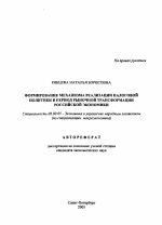 Формирование механизма реализации налоговой политики в период рыночной трансформации российской экономики - тема автореферата по экономике, скачайте бесплатно автореферат диссертации в экономической библиотеке