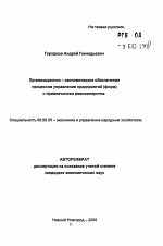 Организационно-экономическое обеспечение процессов управления предприятий (фирм) с привлечением реинжиниринга - тема автореферата по экономике, скачайте бесплатно автореферат диссертации в экономической библиотеке