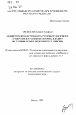 Хозяйственная деятельность геологоразведочного предприятия в условиях перехода к рынку - тема автореферата по экономике, скачайте бесплатно автореферат диссертации в экономической библиотеке