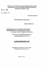 Совершенствование ведения хозяйства и собственности на основе оценки аграрных ресурсов (на примере хозяйств Ташкентской области) - тема автореферата по экономике, скачайте бесплатно автореферат диссертации в экономической библиотеке