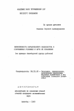 Эффективность каракульского овцеводства в современных условиях и пути её повышения (на примере Ашхабадской группы районов) - тема автореферата по экономике, скачайте бесплатно автореферат диссертации в экономической библиотеке