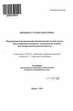 Формирование региональной инновационной системы путем инвестирования экономики, основанной на знаниях - тема автореферата по экономике, скачайте бесплатно автореферат диссертации в экономической библиотеке