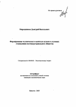 Формирование человеческого капитала вузами в условиях становления постиндустриального общества - тема автореферата по экономике, скачайте бесплатно автореферат диссертации в экономической библиотеке