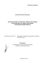 Формирование механизма финансирования высшей школы: инвестирование в человеческий капитал - тема автореферата по экономике, скачайте бесплатно автореферат диссертации в экономической библиотеке