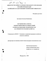 Методические аспекты оценки эффективности инвестиций в перерабатывающие предприятия АПК - тема диссертации по экономике, скачайте бесплатно в экономической библиотеке