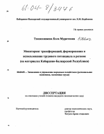 Мониторинг трансформаций, формирования и использования трудового потенциала в регионе - тема диссертации по экономике, скачайте бесплатно в экономической библиотеке