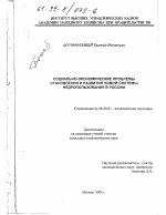 Социально-экономические проблемы становления и развития новой системы недропользования в России - тема диссертации по экономике, скачайте бесплатно в экономической библиотеке