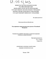 Регулирование макроэкономических рисков в Российской Федерации - тема диссертации по экономике, скачайте бесплатно в экономической библиотеке