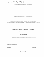 Механизм реализации системного подхода к управлению производством на промышленной фирме - тема диссертации по экономике, скачайте бесплатно в экономической библиотеке