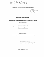 Управление механизмом продаж товаров и услуг через Интернет - тема диссертации по экономике, скачайте бесплатно в экономической библиотеке