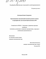 Организационно-экономический механизм развития лизинга на предприятиях текстильной промышленности РФ - тема диссертации по экономике, скачайте бесплатно в экономической библиотеке