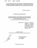 Организационно-экономическое обеспечение формирования и реализации инвестиционных строительных программ - тема диссертации по экономике, скачайте бесплатно в экономической библиотеке