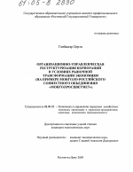 Организационно-управленческая реструктуризация корпораций в условиях рыночной трансформации экономики - тема диссертации по экономике, скачайте бесплатно в экономической библиотеке