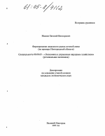 Формирование локального рынка сотовой связи - тема диссертации по экономике, скачайте бесплатно в экономической библиотеке