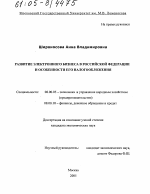 Развитие электронного бизнеса в Российской Федерации и особенности его налогообложения - тема диссертации по экономике, скачайте бесплатно в экономической библиотеке