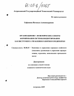 Организационно-экономические аспекты формирования системы бюджетирования как инструмента управления развитием предприятия - тема диссертации по экономике, скачайте бесплатно в экономической библиотеке