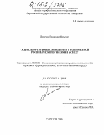 Социально-трудовые отношения в современной России: рискологический аспект - тема диссертации по экономике, скачайте бесплатно в экономической библиотеке