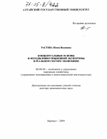 Концептуальные основы и методы инвестиционной экспертизы в реальном секторе экономики - тема диссертации по экономике, скачайте бесплатно в экономической библиотеке