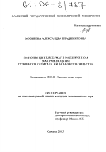 Эмиссия ценных бумаг в расширенном воспроизводстве основного капитала акционерного общества - тема диссертации по экономике, скачайте бесплатно в экономической библиотеке